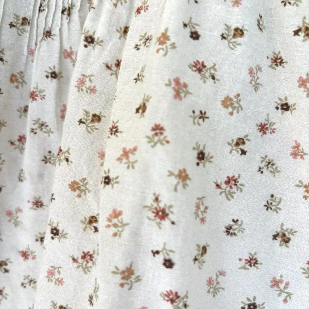 DOEN HARDY PINTUCK COTTON + VISCOSE FLORAL BLOUSE SIZE XXS - Picture 9 of 13